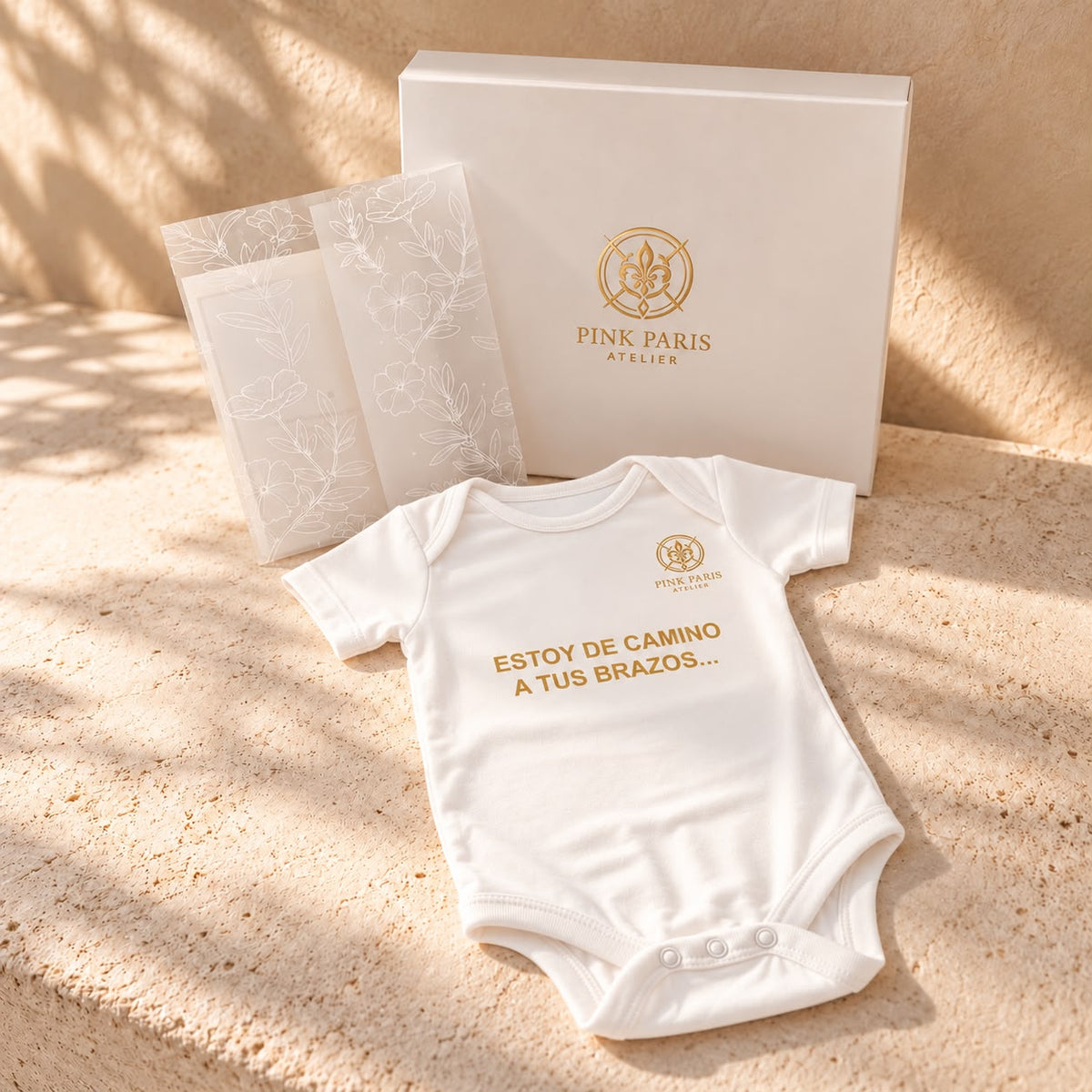 Hýlē Box | Pregnancy Announcement Gift Box with Baby Bodysuit & Keepsake Card