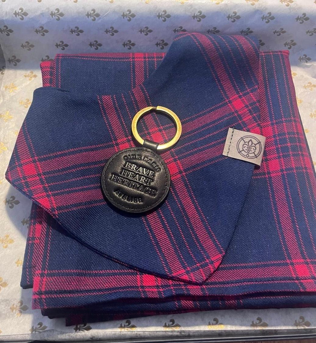 Heritage Box | Limited Edition Dad & Baby Gift Set in Cotton with Leather Detail